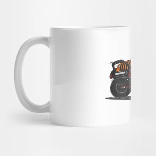 Orange Jeep Illustration Mug